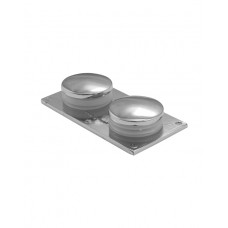 Patch Fittings- Accessories -Angle Connector -180 Glass-Glass-Round Cover